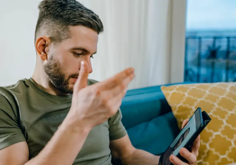 Videochamadas e mensagens
